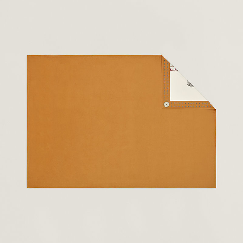 Selle de Dignitaire blanket - Brown | Hermès USA